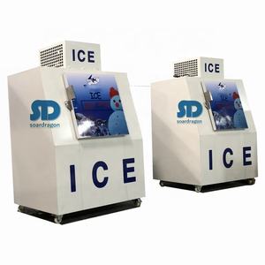Soarddragon Cold Wall Bagged Ice Storage Bin Merchandiser Static Air Mechanical Solid Door Cube Ice Display Congélateur Utilisation en intérieur - Product Image 3