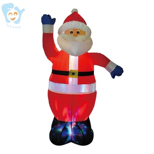 Luz Led 3D de 6 pies y 1,8 m, personalizado, para exteriores, césped, Navidad, inflable, Papá Noel, color negro - Product Image 2