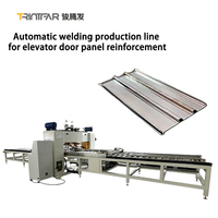 Ligne de production automatique de machine de soudage de panneau de porte d'ascenseur en métal d'acier inoxydable à haut rendement