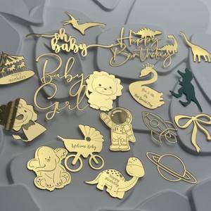 Decoración para Pastel de Primer Cumpleaños de Bebé, Artículos para Fiesta, Decoración para Cupcakes - Product Image 3