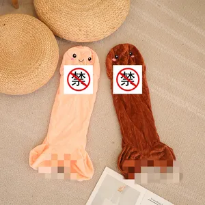 Funny Soft Long Shaped Pillow Case Adults Empty Plush Toys Skin