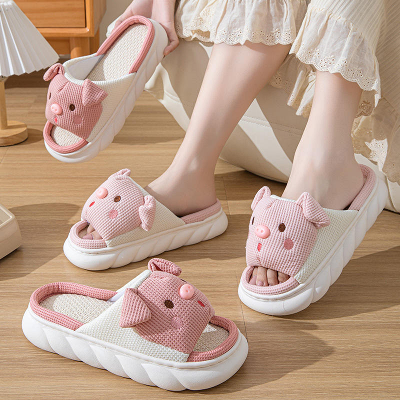 Winter Slippers Ladies Pig Slippers Wholesale Pink Pig Animal