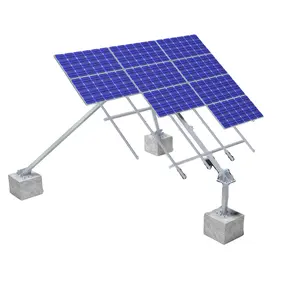 单轴太阳太阳光伏跟踪支架，带独立倾斜的单轴太阳太阳跟踪器平板套件