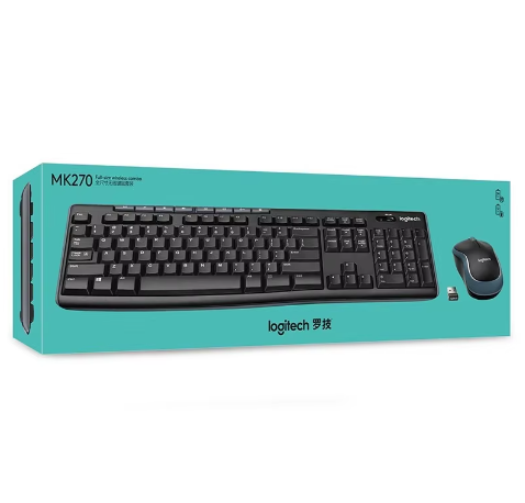New for MK270 Wireless Optical Ultra Thin 104-Key Keyboard and Mouse Set for Home/Office Use in Stock