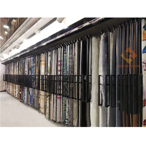 Custom eco-friendly in metallo cremagliera in ferro robusto tappeto espositore con per capovolgere la fila per <span class=keywords><strong>Pet</strong></span> coperta tappeto tessuto negozio - Product Image 2