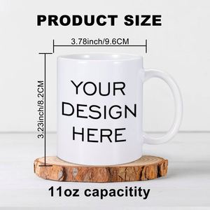 Tasses à café en céramique personnalisées de 11 oz, texte personnalisé, photo, image, nouveauté, personnalisation, différents designs, images, cadeau personnalisé - Product Image 2