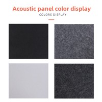 Panneau insonorisant en feutre de fibres de polyester pour salle de piano de maternelle, studio et décoration murale - Vente en gros transfrontalière