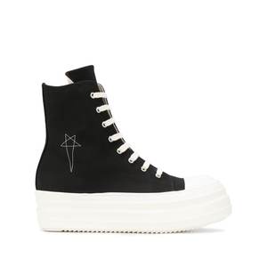 Sneakers con plateau sportivo alto per scarpe da passeggio autunnali traspiranti in gomma maglia che aumenta l'ammortizzazione illuminata - Product Image 1