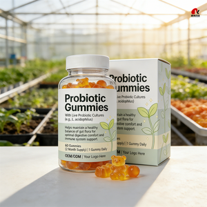 Gomitas Probióticas OEM/ODM con Bacillus Coagulans, Apoyo Digestivo e Inmunológico, a Base <span class=keywords><strong>de</strong></span> Pectina, Sin Gluten, Suplemento Dietético GMP/Halal/Kosher - Product Image 4