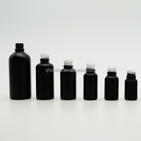 Vente chaude – Flacons compte-gouttes ronds noirs de 5 ml, 10 ml, 30 ml de bonne qualité pour huiles essentielles, lotions et cosmétiques (vente en gros)