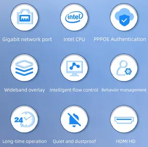 Roteador de computador pessoal com RAM ddr4 para minipc Intel Core i3 i5 i7 6 LAN Office Public Firewall Pfsense