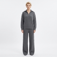 Ensemble deux pièces haut de gamme en laine, ample, anti-plis, patchwork, pour femme, automne-hiver, directement de l'usine, disponible pour les grossistes
