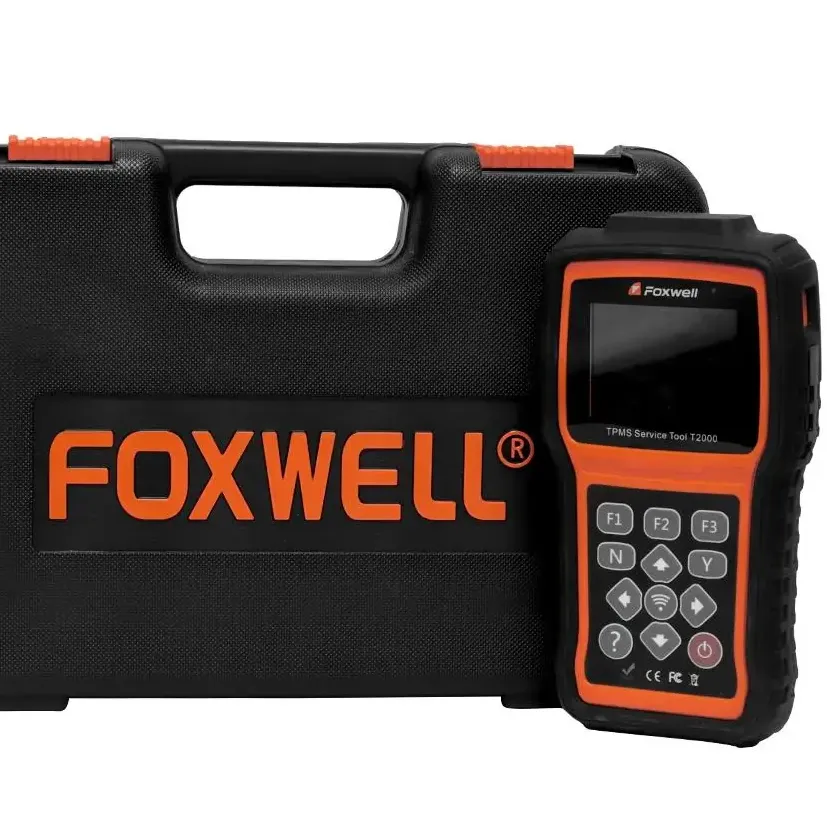 FOXWELL T2000 alat diagnostik ban mobil, alat pemrograman sensor tekanan ban kendaraan tugas ringan frekuensi 315MHZ 433MHZ