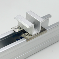 Entretoise conductrice en acier inoxydable pour panneaux photovoltaïques, fixation de câble et pince de mise à la terre pour toiture solaire