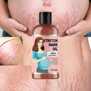 NUEVO TOP 100% Masaje natural del vientre <span class=keywords><strong>Aceite</strong></span> de eliminación de estrías para el embarazo con almendra dulce Coco Semilla de cacao Mantequilla Vitamina E - Product Image 1