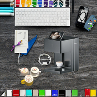Printer Makanan Flatbed Inkjet Otomatis WiFi Definisi Tinggi dengan Tinta yang Dapat Dimakan untuk Pencetakan Kopi, Minuman, dan Makanan Penutup
