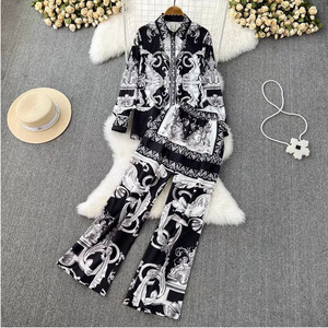 Autunno e inverno nuovi <span class=keywords><strong>pantaloni</strong></span> di moda Sexy da <span class=keywords><strong>donna</strong></span> calducia due pezzi Set 2 pezzi <span class=keywords><strong>donna</strong></span> Career Set - Product Image 2