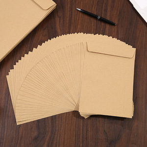 Enveloppes en papier <span class=keywords><strong>kraft</strong></span> de luxe <span class=keywords><strong>DL</strong></span> personnalisées avec estampage en or Emballage d'affaires et de cadeaux personnalisé biodégradable - Product Image 4