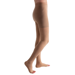 Bas de compression tricotés à motif solide pour femmes bas chauds collants collants 15-20mmHg - Product Image 3