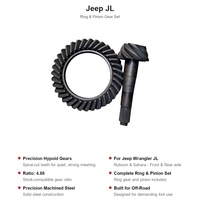 HF for Jeep Wrangler JL Air Locker Differential Lock Pneumatic Diff Front Rear Axle Sahara Rubicon 4.88 Gear Ratio 4x4 Off Road