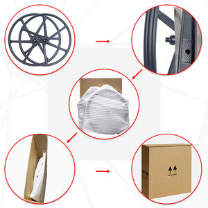 NOUVEAU Roue de vélo <span class=keywords><strong>VTT</strong></span> XC en carbone 29 pouces 36 mm 6 rayons <span class=keywords><strong>Tubeless</strong></span> avec frein à disque 100x15/148x12 mm - Product Image 6