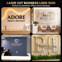 Enseignes personnalisées en acrylique découpées au laser 3D pour salons, bureaux, devantures de magasins – Décoration murale chinoise