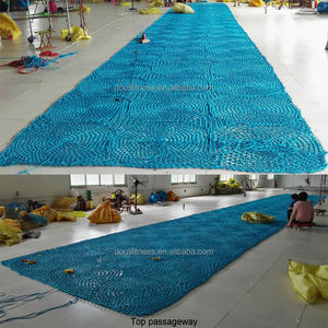 Aire de jeux intérieure personnalisable pour enfants, pont suspendu en <span class=keywords><strong>corde</strong></span> de nylon tressé à la main, équipement de terrain de jeu sentier boueux - Product Image 2