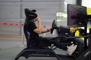 Simulador de jogo cammus f1, simulador de jogo de corrida com pedal volante automotivo