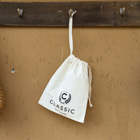 Sacs à cordon personnalisés directement du fabricant, en toile de coton recyclé, pochette à cordon, sac anti-poussière avec logo imprimé