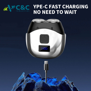 Mini Máy cạo râu điện xách tay xoay dao cạo Kích thước bỏ túi râu dao cạo với Máy cạo râu từ đầu cho nam giới - Product Image 5