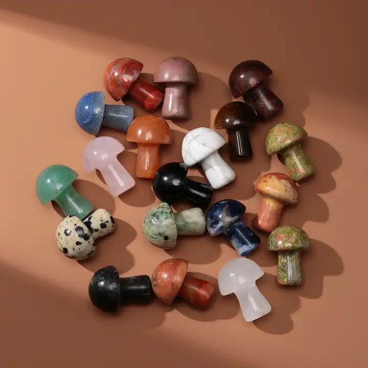 Mushroom Shaped Stones, Decorative Gemstone Mushroom