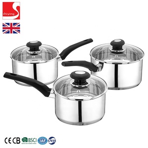 Set di <span class=keywords><strong>Pentole</strong></span> in Acciaio Inox SY-Kitchenware, Argento, <span class=keywords><strong>WMF</strong></span>, Set OEM 304 di <span class=keywords><strong>Pentole</strong></span> e Padelle <span class=keywords><strong>per</strong></span> Cottura a <span class=keywords><strong>Induzione</strong></span> - Product Image 2
