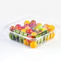 Boîte d'emballage en plastique PET grande capacité pour fruits, légumes, conteneur alimentaire, barquettes à fraises pour supermarché