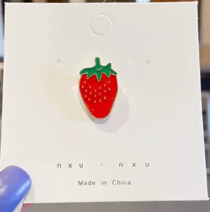 Broches en métal émaillé colorées pour enfants, filles, motif animaux de dessin animé et fruits mignons, pour sacs à dos et vêtements - Vente en gros - Product Image 3