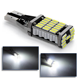 T15 921 W16W 45SMD 4014 LED Auto lampe <span class=keywords><strong>de</strong></span> frein <span class=keywords><strong>supplémentaire</strong></span> CANBUS sans erreur feux <span class=keywords><strong>de</strong></span> <span class=keywords><strong>recul</strong></span> voiture <span class=keywords><strong>feu</strong></span> <span class=keywords><strong>de</strong></span> jour DC12 blanc - Product Image 2