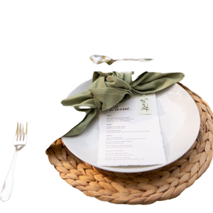 Sets de table ronds en rotin d'eau naturel écologique en or de luxe, style bohème, pour mariage, décorations de table - Product Image 4