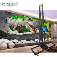 TH-UP700T otomatis pencetak seni dinding 3D untuk pola kustom teknologi cat cepat kering cocok untuk kantor dan kafe