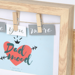 UV In Khung Gỗ Thanh Lịch Cây Gai Dầu Dây Đứng Cho Hình Ảnh Hiển Thị Sắt Bảng Đa-Mở Hộp Bóng Cho Trang Trí Nội Thất Kẹp - Product Image 5