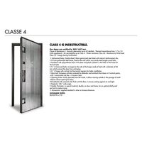 Porte d'entrée en acier anti-effraction certifiée ENV1627 Classe 4, cadre renforcé, boulons anti-effraction, sécurité européenne