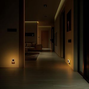 Veilleuse LED <span class=keywords><strong>à</strong></span> faible consommation, <span class=keywords><strong>à</strong></span> brancher, avec capteur crépusculaire, pour chambre, salle de bain, couloir (lot de 4) - Product Image 4