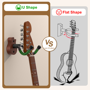 Support mural pour <span class=keywords><strong>guitare</strong></span> OEM Logo Packaging Custom New Bee GH04, en plastique ABS, design en U réglable, crochet de suspension. - Product Image 5