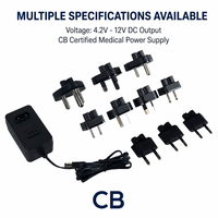 Adaptateur d'alimentation AC/DC interchangeable US EU UK AU 5/6W 4.2V 5V 6V 7V 8V 9V 10V 11V 12V pour WiFi, CCTV, routeur, caméra IP