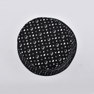 Venta al por mayor de calidad superior de moda de lujo de la marca de impresión sombreros de pescador sombrero de cubo con tiras decorativas - Product Image 3