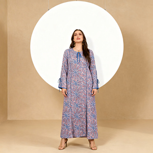 Robe Abaya Modeste en Polyester de Couleur Unie de Qualité Supérieure pour Femmes Musulmanes, Personnalisable et Vente en Gros - Product Image 4