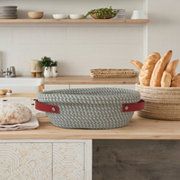 Ensemble de paniers à levain en corde de coton avec doublures et couvercles pour la cuisson du pain au levain