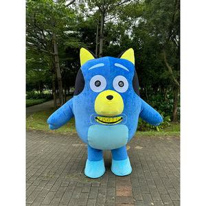 Disfraces de Mascota Inflables de Perros <span class=keywords><strong>Bluey</strong></span> de Venta Directa de Fábrica Hengyue para Publicidad, Ropa de Mascota de Perro Azul Bingo de Alta Calidad - Product Image 3