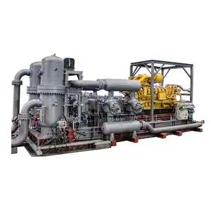 Gas Powered Compressor CNG Compressor Atmospheric Inlet Pressure Discharge 40Bar Flow 15Nm3/min Natural Gas Piston Compressor