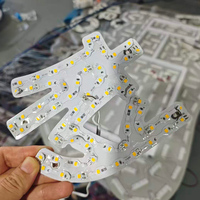 Enseigne LED avec logo, étanche, mini lettres LED, éclairage avant et arrière, pour devanture de magasin