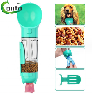 Cina fabbrica all'ingrosso facile da pulire Multi capacità di colore cane viaggio all'aperto 4 In 1 portatile cane Pet bottiglia d'acqua con cibo per cani - Product Image 2