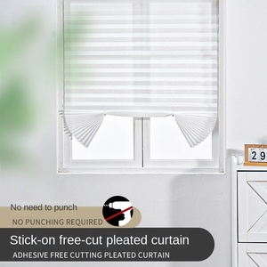 Stores plissés de conception moderne Tissu non tissé Ombrage semi complet Installation simple Aucun perçage requis Matériau polyester - Product Image 3